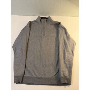 Columbia Pullover Sweater GRAY Mens L Quarter Zip Fleece Outdoors Hiking AM6771
